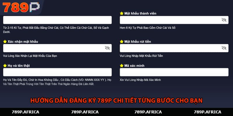 Hướng dẫn đăng ký 789P chi tiết từng bước cho bạn